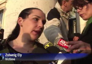 Solweig Ely le jour du procès de Pierre Etienne Albert