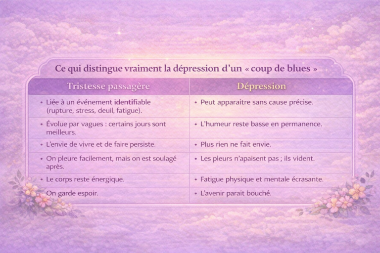 tristesse ou dépression