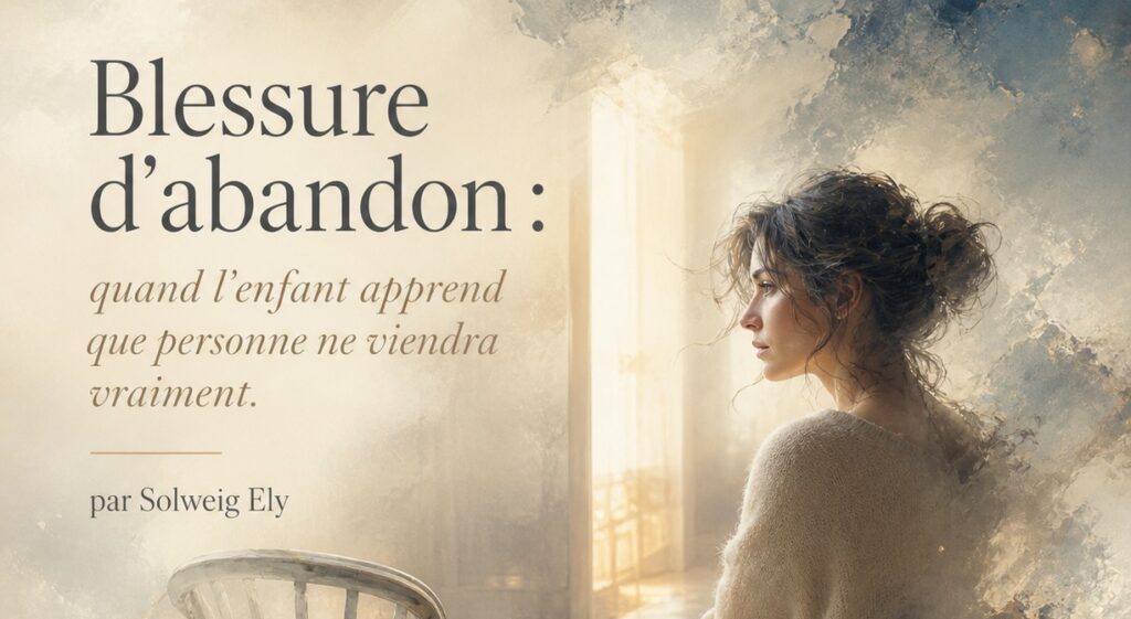 Blessure d'abandon : quand l'enfant apprend que personne ne viendra vraiment