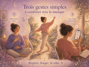 Trois gestes simples à combiner avec la musique