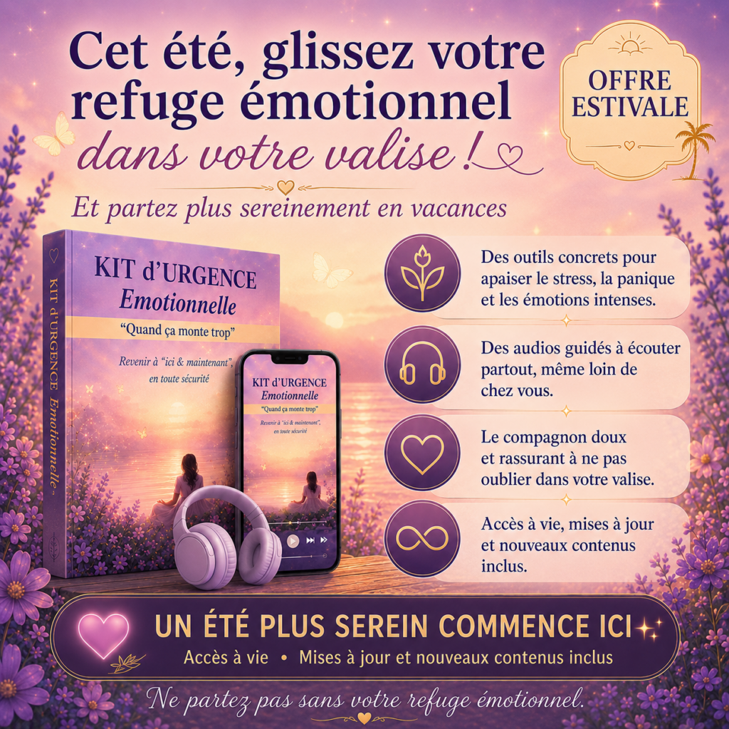 Kit d'urgence émotionnelle a glisser dans sa valise de vacances