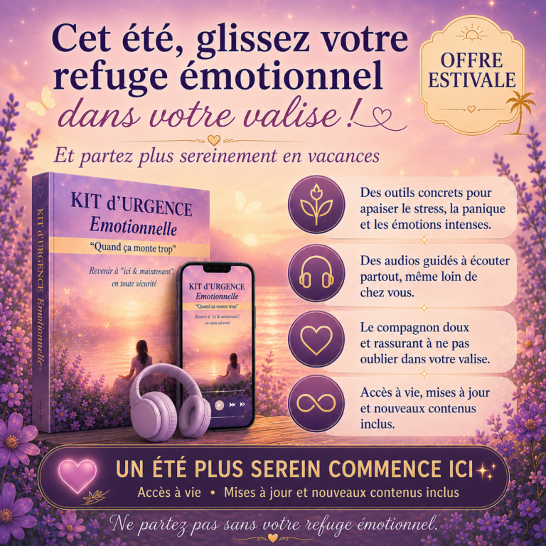 Kit d'urgence émotionnelle a glisser dans sa valise de vacances