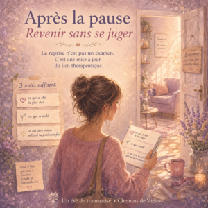 Après la pause thérapeutique : revenir sans se juger