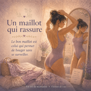 Deuxième repère : choisir un maillot qui vous donne de la sécurité, pas celui qui devrait vous « mettre en valeur ».